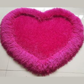 Heart Shape Hand Tufted 4-inch Thick Shag Area Rug (28-in x 32-in)