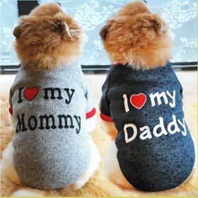 Letter Print Pet Sweater For Dog & Cat; Warm Dog Sweater Soft Cat Sweatshirt; Winter Pet Apparel (Color: light grey)